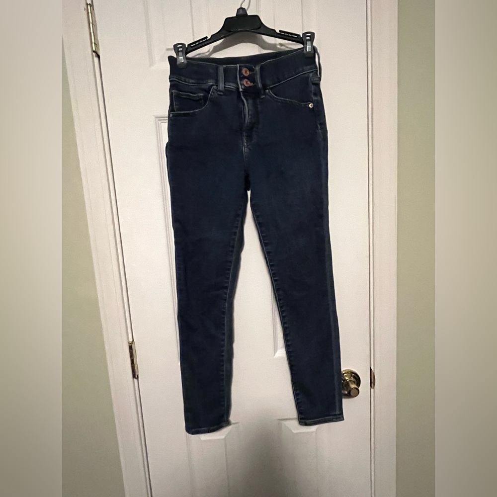 Express Mid Rise Cropped Skinny Jeans